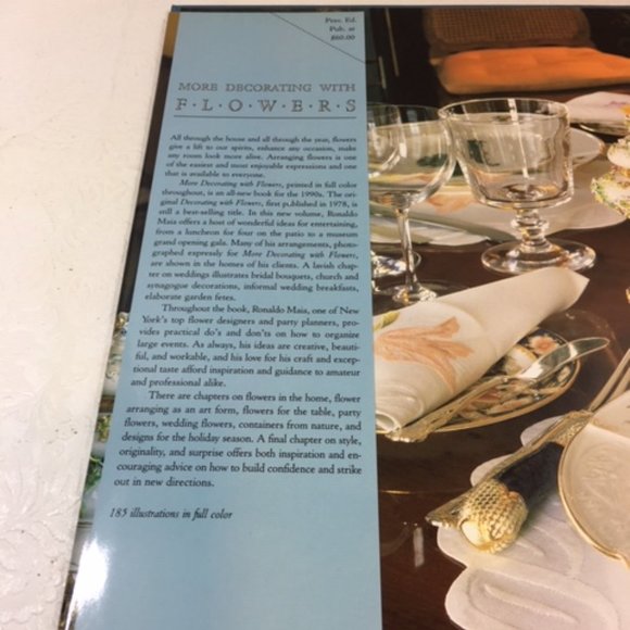 LIKE NEW Book: More Decorating With Flowers By Ronaldo Maia 1995 - Picture 5 of 11